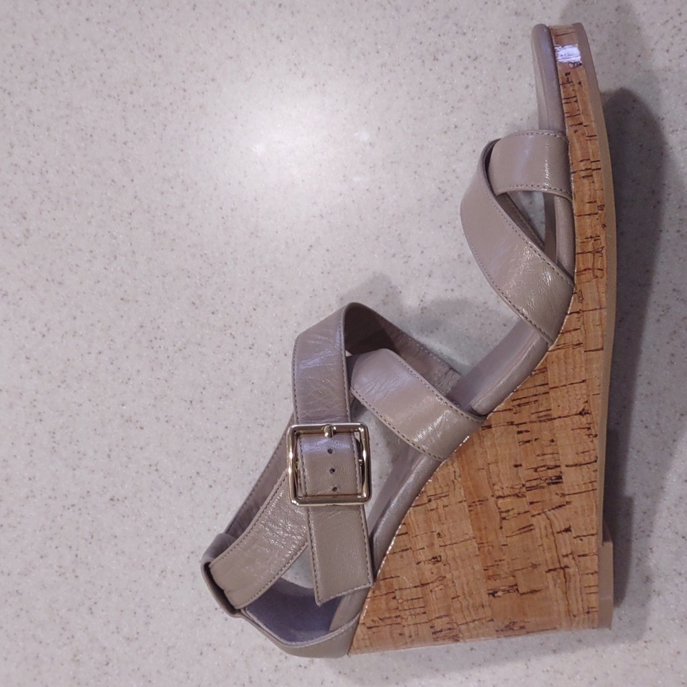 Cole Haan Grand Os Cork Wedge Sandals Size 9 Medium EUC
